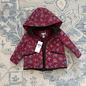Ralph Lauren Kids Floral Quilted Jacket - Burgundy